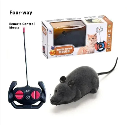 4-Way Remote Control Flocking Mouse Toy